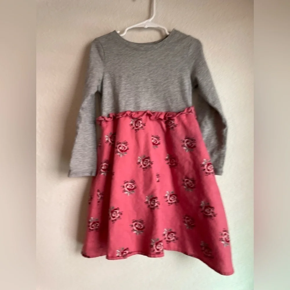 GAP Gray and Pink A-Line Casual Dress size 5